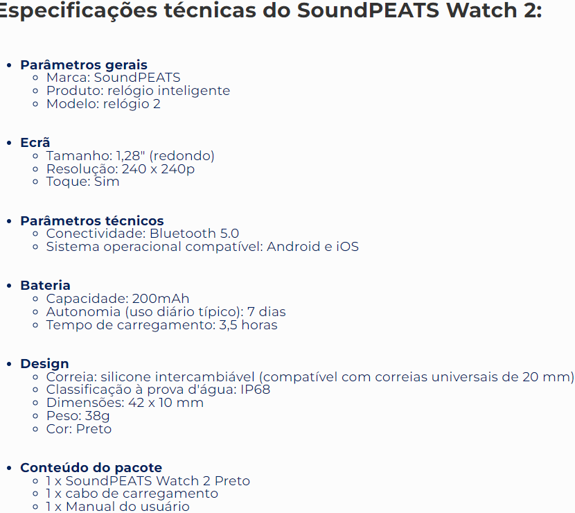 Smartwatch Active 2